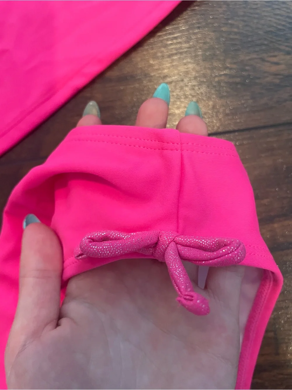 Xhilaration Hot Pink Ruffle Tankini Two-Piece Swim Set
